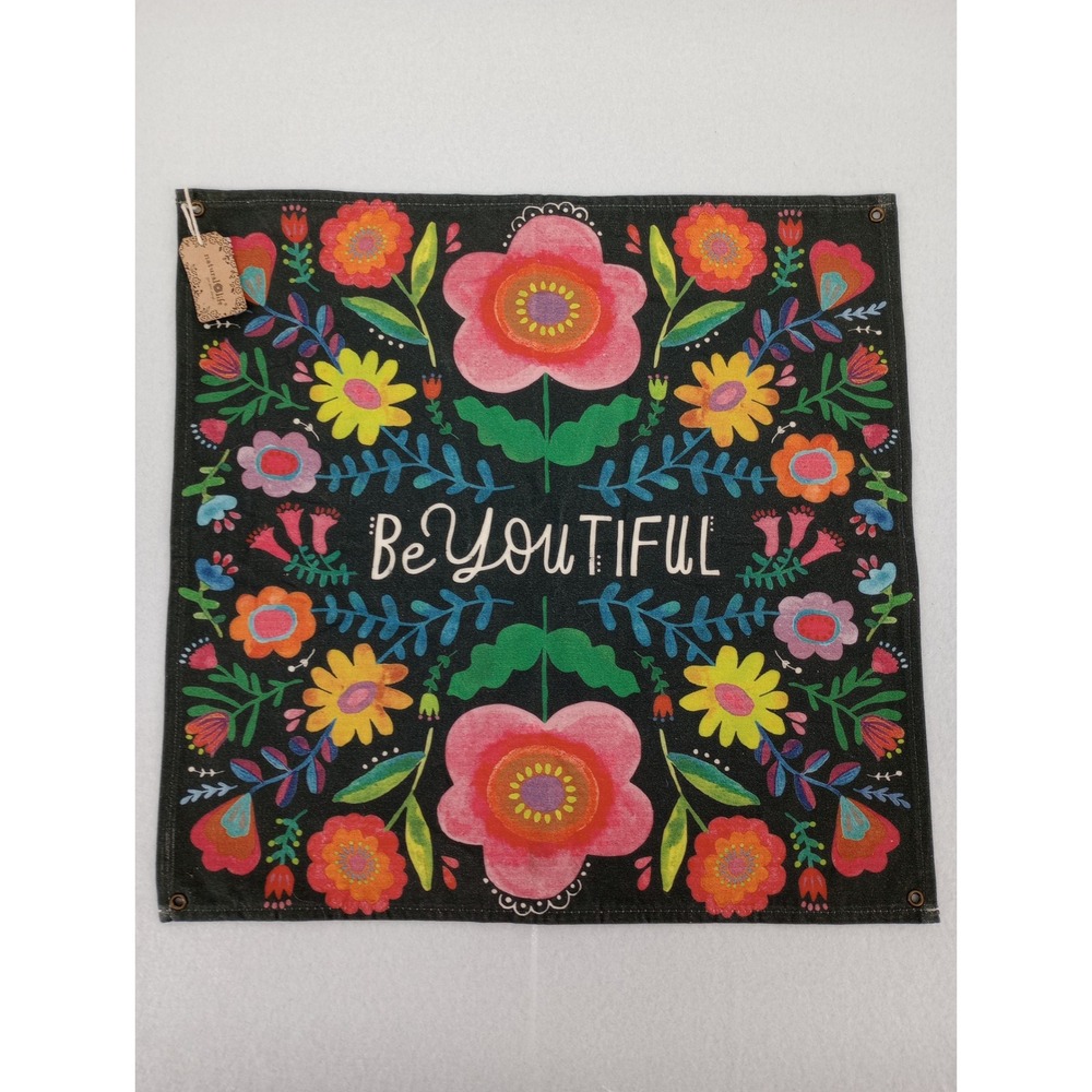 Natural Life Canvas Wall Tapestry Decor Small Wall Banner Be You Tiful Beautiful